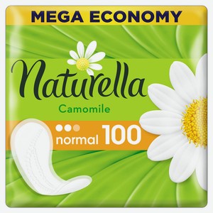 Женские ежедневные прокладки Naturella Нормал с ароматом ромашки, 100 шт, шт