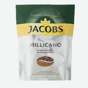 Кофе Jacobs Millicano молотый растворимый, 75 г