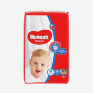 Подгузники Huggies Classic для детей 7-18 кг, 14 шт, шт