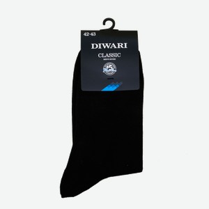 Носки мужские DiWaRi Classic размер 27, черные, шт