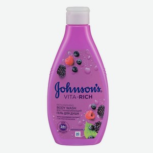 Гель для душа Johnson s Body Care Vita-Rich восстанавливающий с ароматом малины и лесных ягод, 250 г