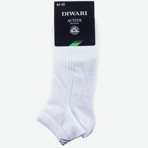 Носки мужские DiWaRi Active короткие размер 29, белые, шт