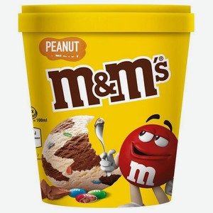 Мороженое M&Ms молочно-арахисовое шоколадное драже 295г