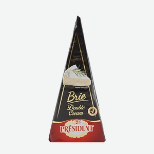 Сыр мягкий President Brie Double Cream с белой плесенью 73%, 200 г