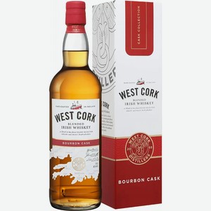Виски West Cork Bourbon Cask Blend Irish в подарочной упаковке, 0.7л Ирландия