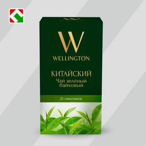 Чай зеленый  Китайский   Sir Wellington , 25 пакетиков