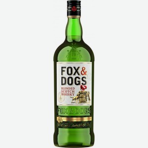 Виски Fox&Dogs купажированный 40% 1л