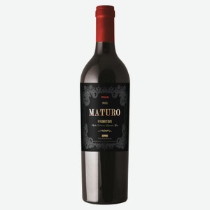Вино Maturo Primitivo красное полусухое Италия, 0,75 мл