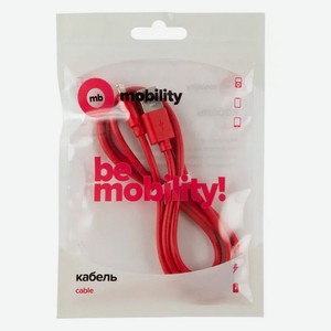 Дата-кабель MB mObility USB - Lightning, 3А красный