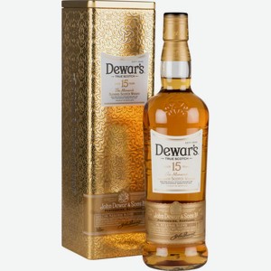 Виски Dewar s The Monarch 15 лет в подарочной упаковке 40 % алк., Великобритания, 0,75 л