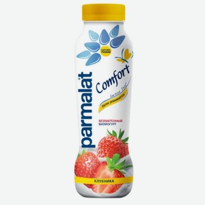 Биойогурт питьевой Parmalat Comfort Клубника 1,5%, без лактозы, 290 г
