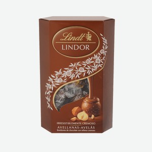 Конфеты Lindt Lindor Молочный шоколад с фундуком, 200 г
