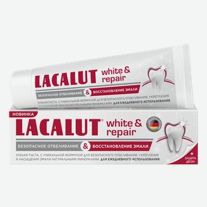 Зубная паста Lacalut White & Repair, 75 мл, шт