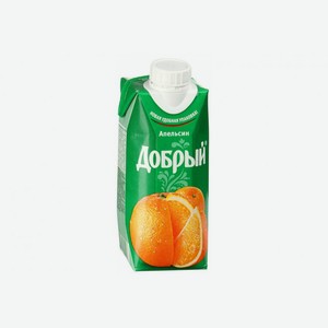 Нектар Добрый апельсиновый с мякотью, 0,33 л, шт