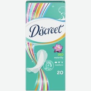 Прокладки женские Discreet Deo Water Lily Single 20шт