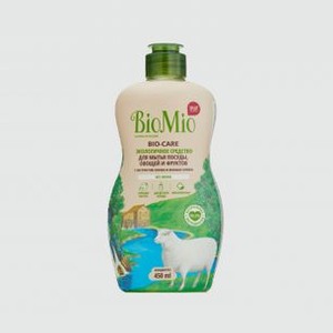 Экологичное средство для мытья посуды, детских бутылочек, овощей, фруктов BIOMIO Bio-care Без Запаха 450 мл