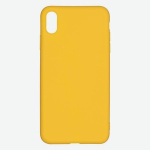 Чехол клип-кейс PERO софт-тач для iPhone XS Max жёлтый