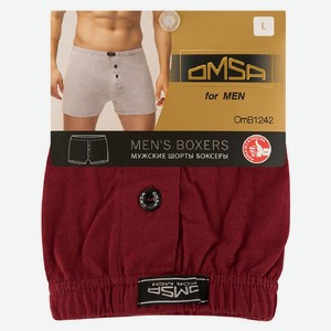 Трусы мужские шорты-боксеры OMSА 1242 Bordo, размер 54