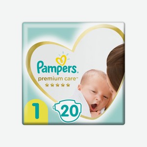 Подгузники PAMPERS Premium Care Newborn, размер 1 (2-5 кг), 20 шт.