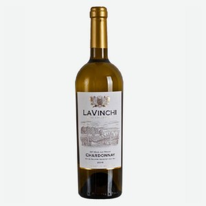 Вино Шардоне La Vinchi, сухое, белое, 0,75 л., 12%
