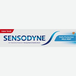 Зубная паста Sensodyne Ежедневная Защита Мягкая мята для чувствительных зубов с фтором 65г