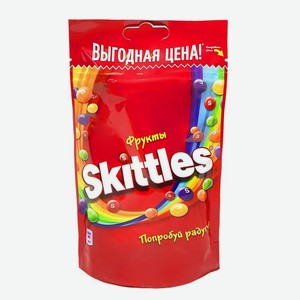 Драже Skittles Фруктовый вкус в разноцветной глазури, 70 г
