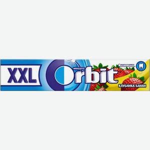 Жевательная резинка Orbit XXL Клубника-Банан без сахара, 20,4 г