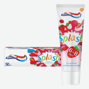 Зубная паста детская Aquafresh Splash со вкусом клубники и мяты 50мл