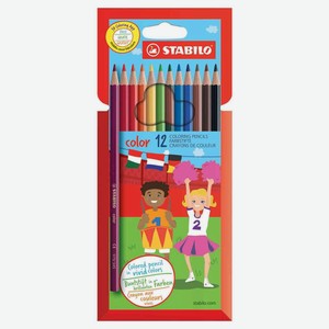 Набор цветных карандашей Stabilo, 12 цветов