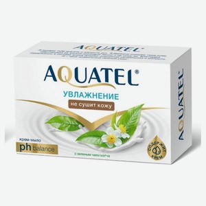 Крем-мыло туалетное Aquatel зеленый чай матча, 90 г