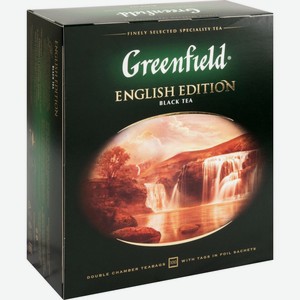 Чай чёрный Greenfield English Edition байховый, 100×2 г