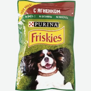 Корм для собак Purina Friskies влажный с ягненком, 85 г