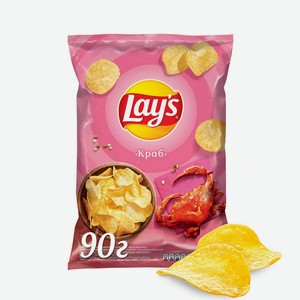 Картофельные чипсы Lay s Краб, 90 г
