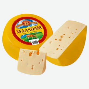 Сыр твердый «Староминский сыродел» Маасдам 45% БЗМЖ, вес