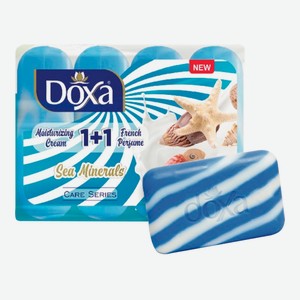 Мыло туалетное DOXA 1 + 1 Морские минералы 80 г, 4 шт