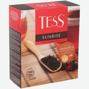 Чай черный Tess Sunrise 100пак 180г