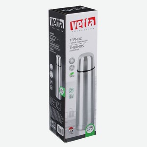 Термос  Буллет  для напитков VETTA 0,75л, серебристый, нержавеющая сталь
