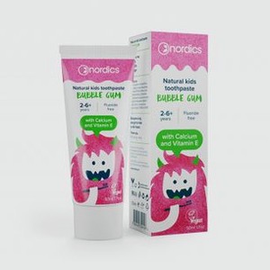 Детская зубная паста NORDICS Bubble Gum 50 мл