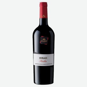 Вино Fazio Syrah красное полусухое Италия, 0,75 л