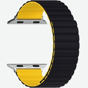Силиконовый ремешок для Apple Watch 38/40/41 mm LYAMBDA ACRUX DSJ-30-40-BY Black/Yellow