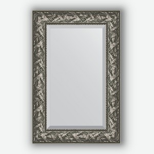 Зеркало с фацетом в багетной раме Evoform византия серебро 99 мм 59х89 см