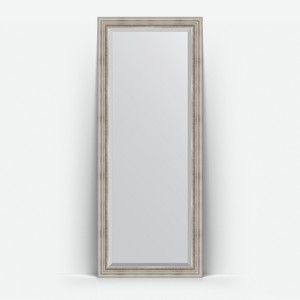 Зеркало напольное с фацетом в багетной раме Evoform римское серебро 88 мм 81x201 см
