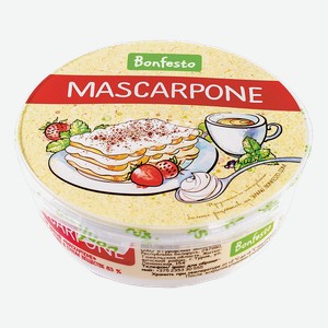 Сыр Bonfesto Маскарпоне мягкий 78%, 250 г