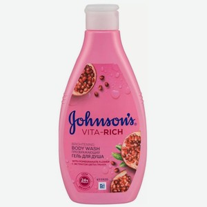 Гель для душа Johnson’s Body Care Vita-Rich Преображающий с экстрактом цветка граната, 250 мл, шт