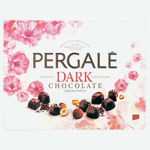 Набор шоколадных конфет Pergale Темный шоколад, 187 г