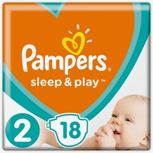 Подгузники Pampers Sleep&Play с ароматом ромашки, для детей 4-8 кг, 18 шт, шт