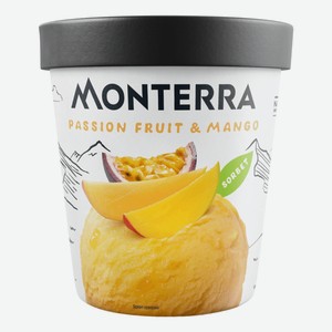Десерт взбитый Monterra с маракуйя и кусочками манго, 0,3%, 300 г