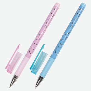 Ручка шариковая BRAUBERG Flowertime узоры синяя 0,7 мм, 1 шт