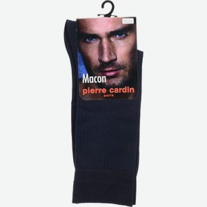 Носки мужские Pierre Cardin Macon черные, размер 43-44, шелк, полиамид и эластан, шт