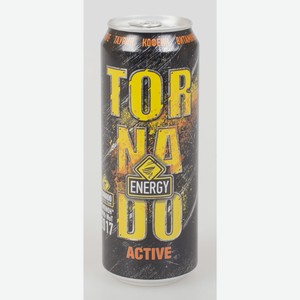 Напиток Tornado Energy Active энергетический безалкогольный газированный, 0,45 л, шт